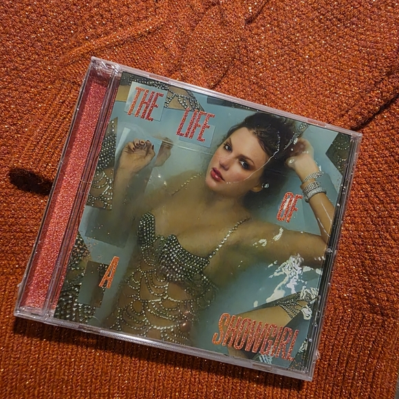 Taylor Swift Life Of A Showgirl Cardigan Med/Large & CD Sealed. - Picture 6 of 7